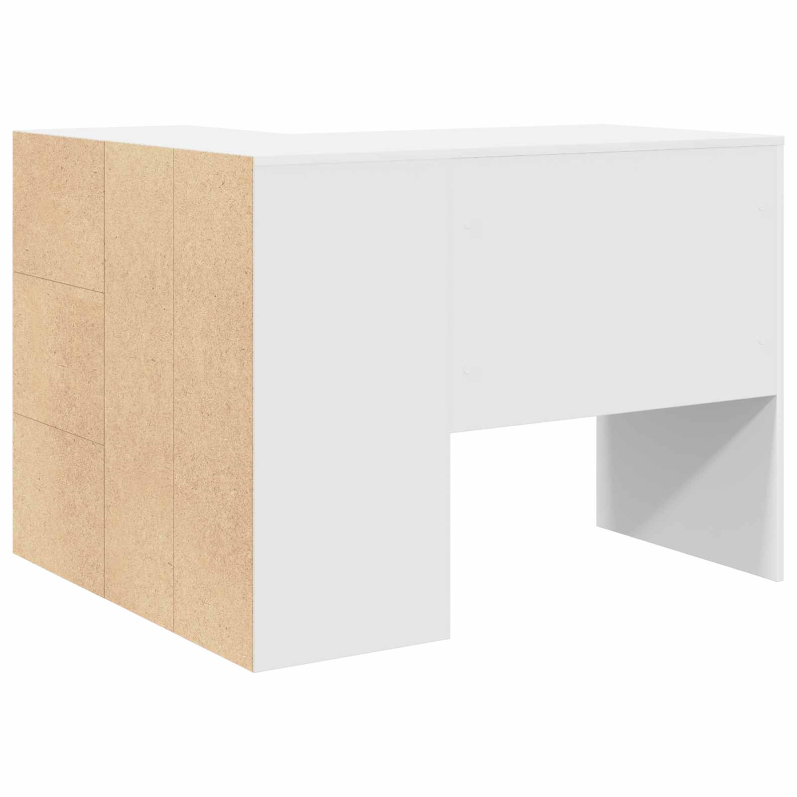 Kutni stol s ladicama Bijelo 102 x 88 x 75 cm