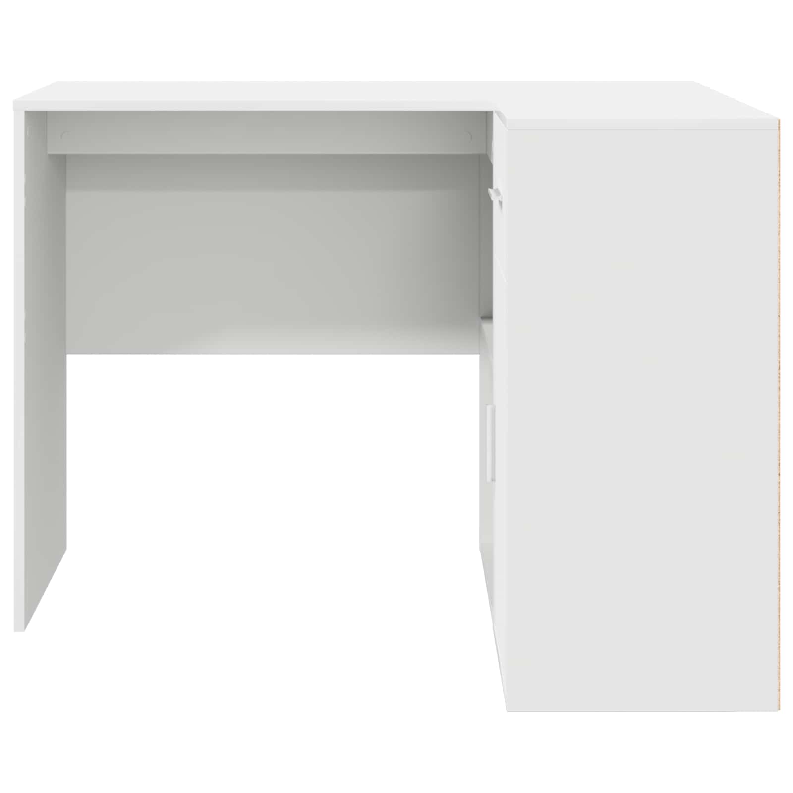 Kutni stol s ladicama Bijelo 102 x 88 x 75 cm