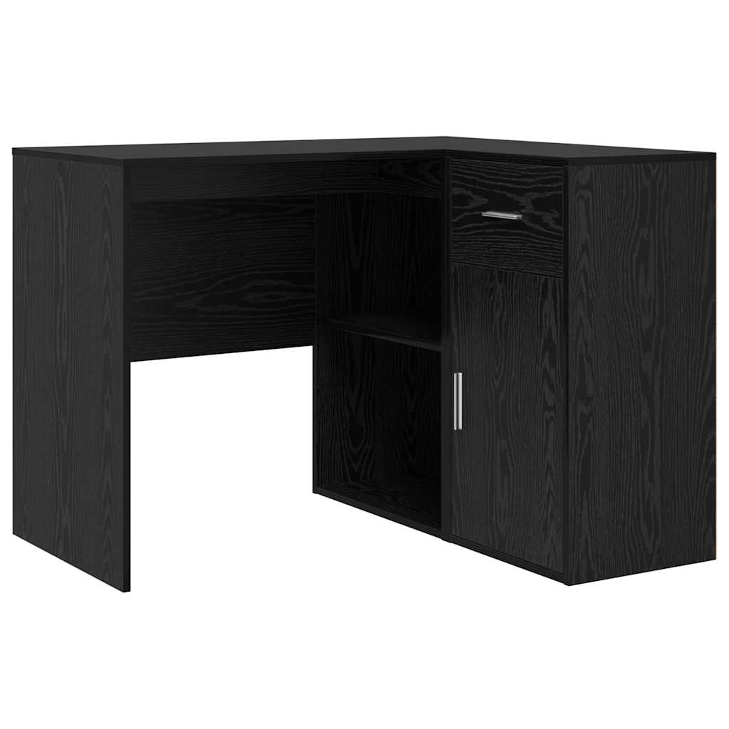 Kutni stol s ladicama Crni hrast 102 x 88 x 75 cm