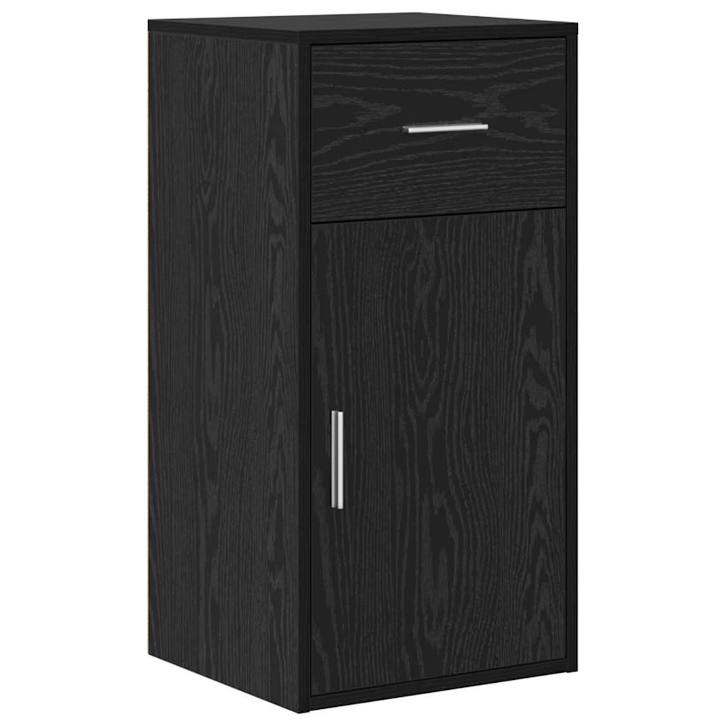 Kutni stol s ladicama Crni hrast 102 x 88 x 75 cm