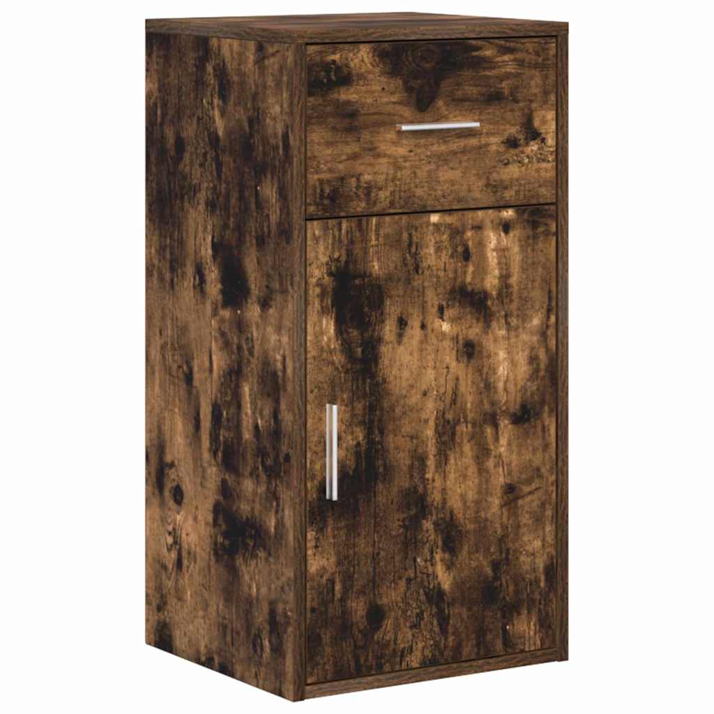 Kutni stol s ladicama Dimljeni hrast 102 x 88 x 75 cm