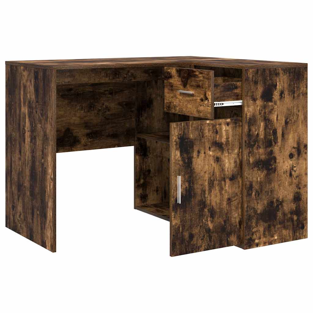 Kutni stol s ladicama Dimljeni hrast 102 x 88 x 75 cm