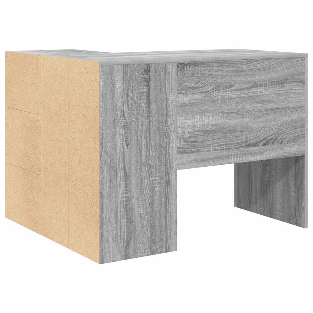 Kutni stol s ladicama Siva Sonoma 102 x 88 x 75 cm