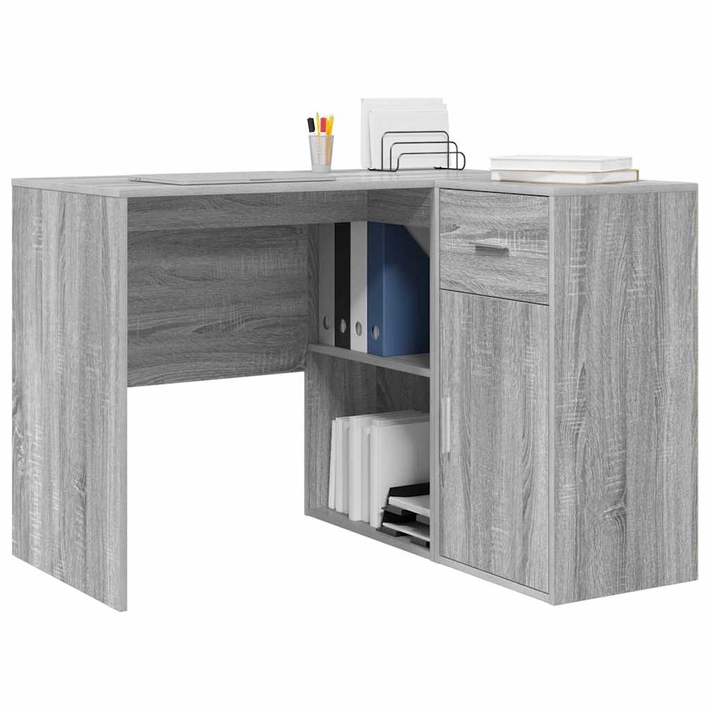 Kutni stol s ladicama Siva Sonoma 102 x 88 x 75 cm
