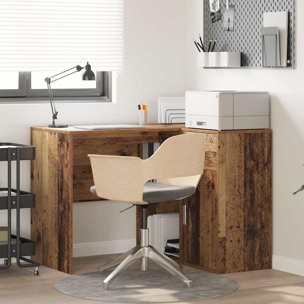 Kutni stol s ladicama Staro drvo 102 x 88 x 75 cm