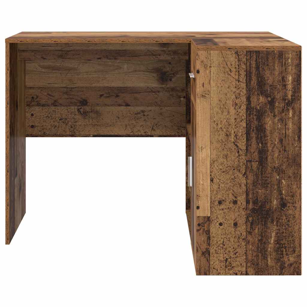 Kutni stol s ladicama Staro drvo 102 x 88 x 75 cm