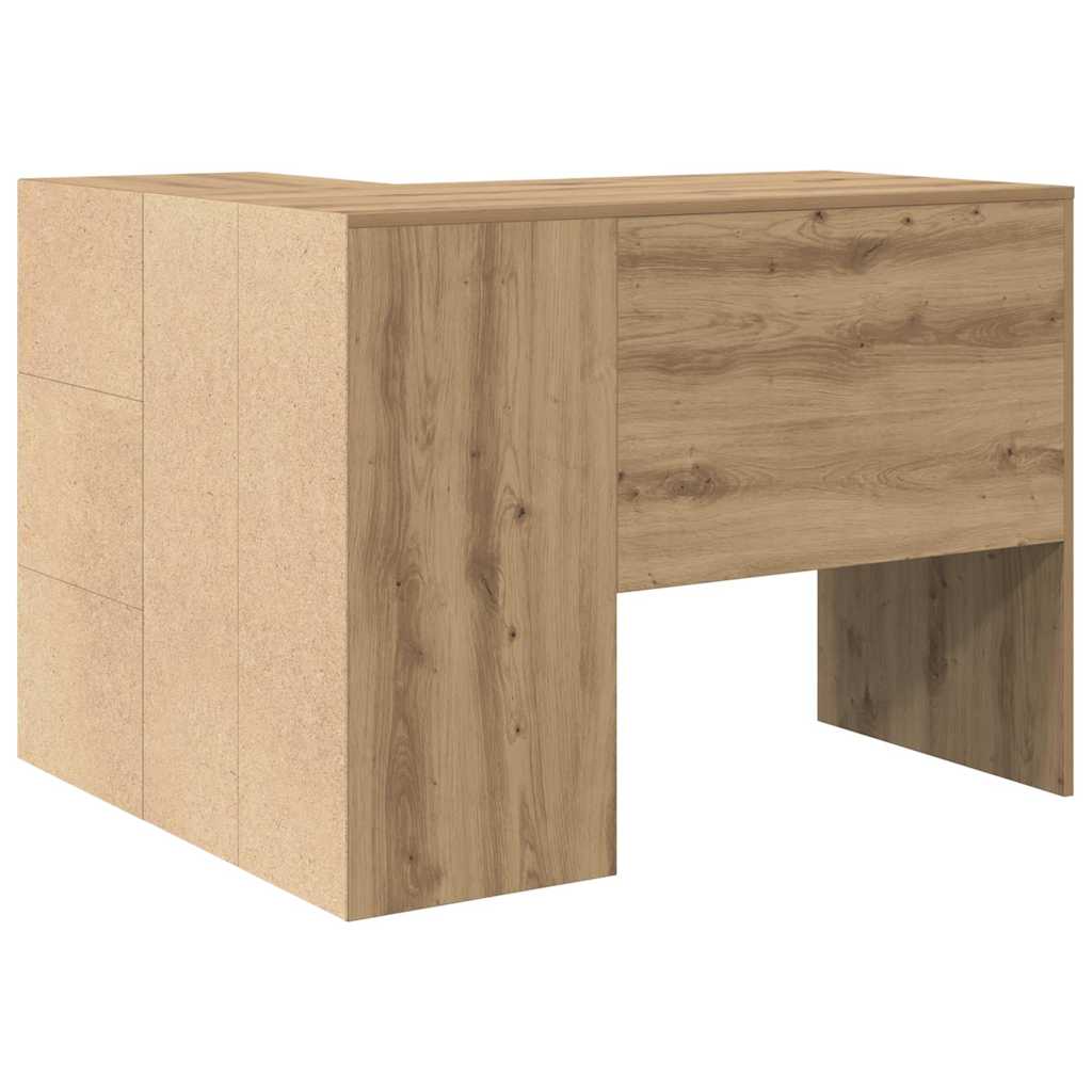 Kutni stol s ladicama Umjetnički hrast 102 x 88 x 75 cm