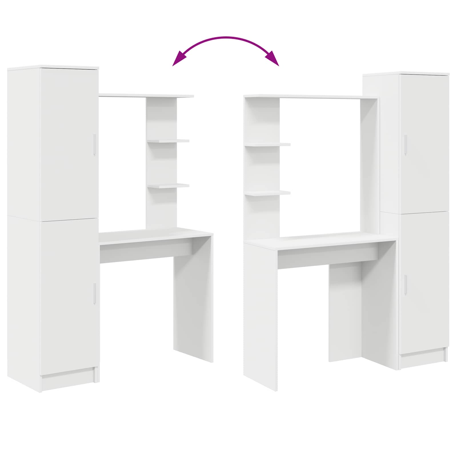 Stol 2 pcs Bijelo