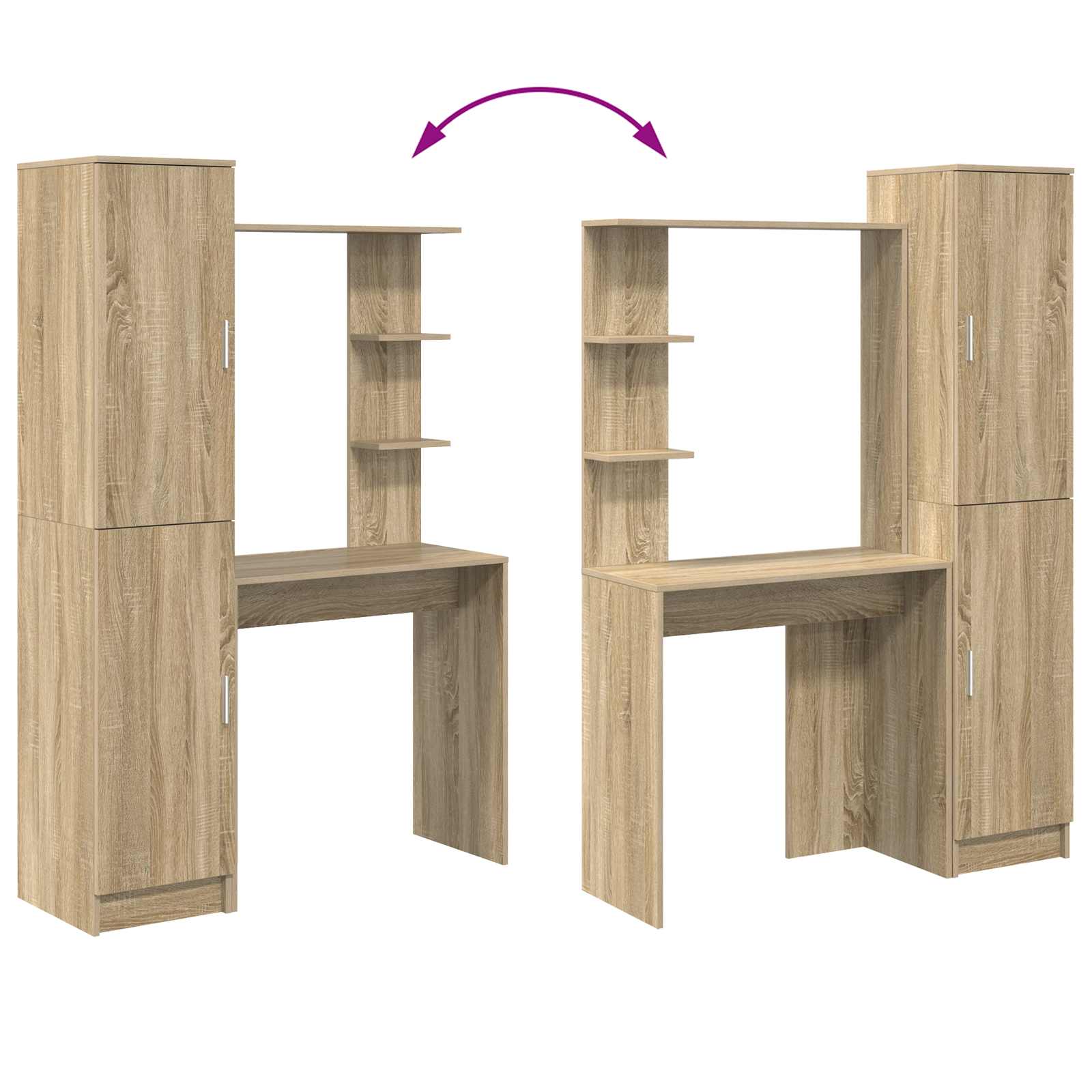 Stol 2 pcs Sonoma hrast