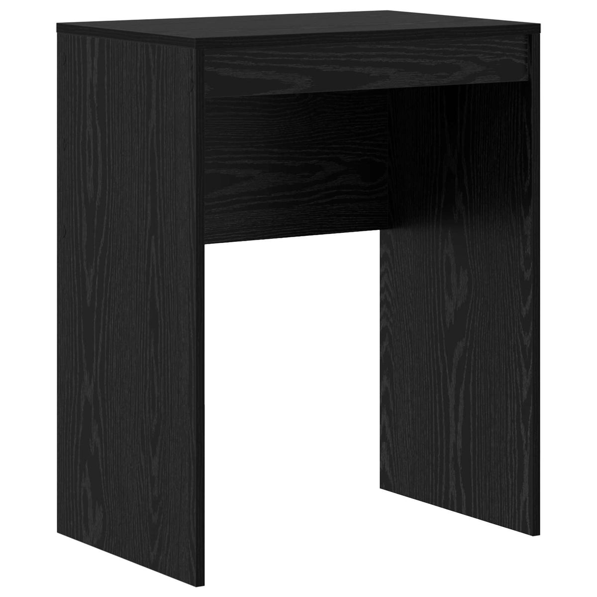 Stol s ladicama s policom s pohranom 2 pcs Crni hrast