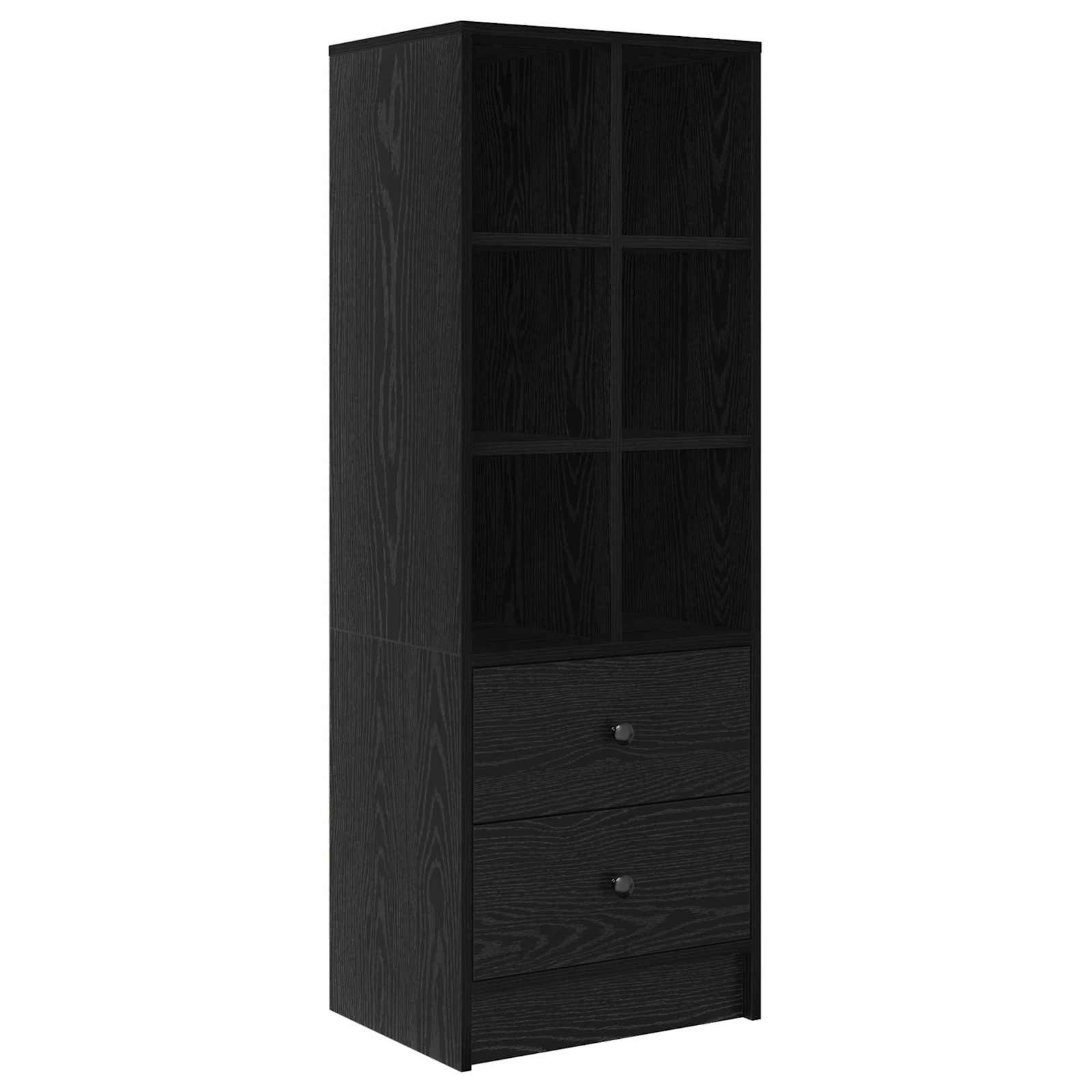 Stol s ladicama 2 pcs Crni hrast
