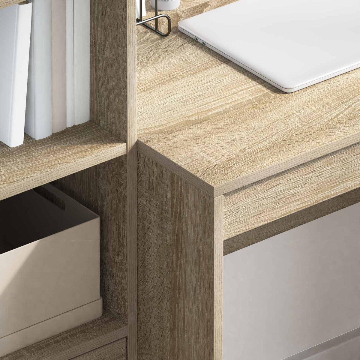 Stol s ladicama 2 pcs Sonoma hrast