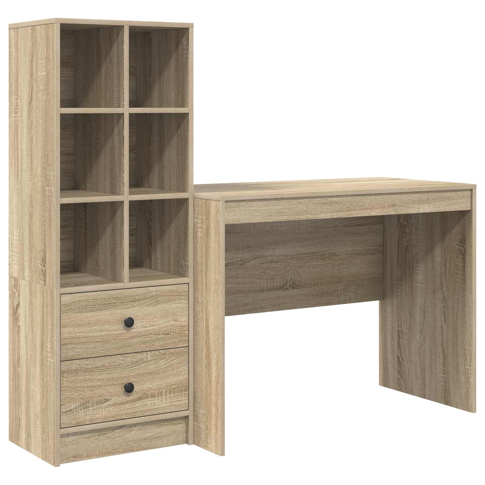 Stol s ladicama 2 pcs Sonoma hrast