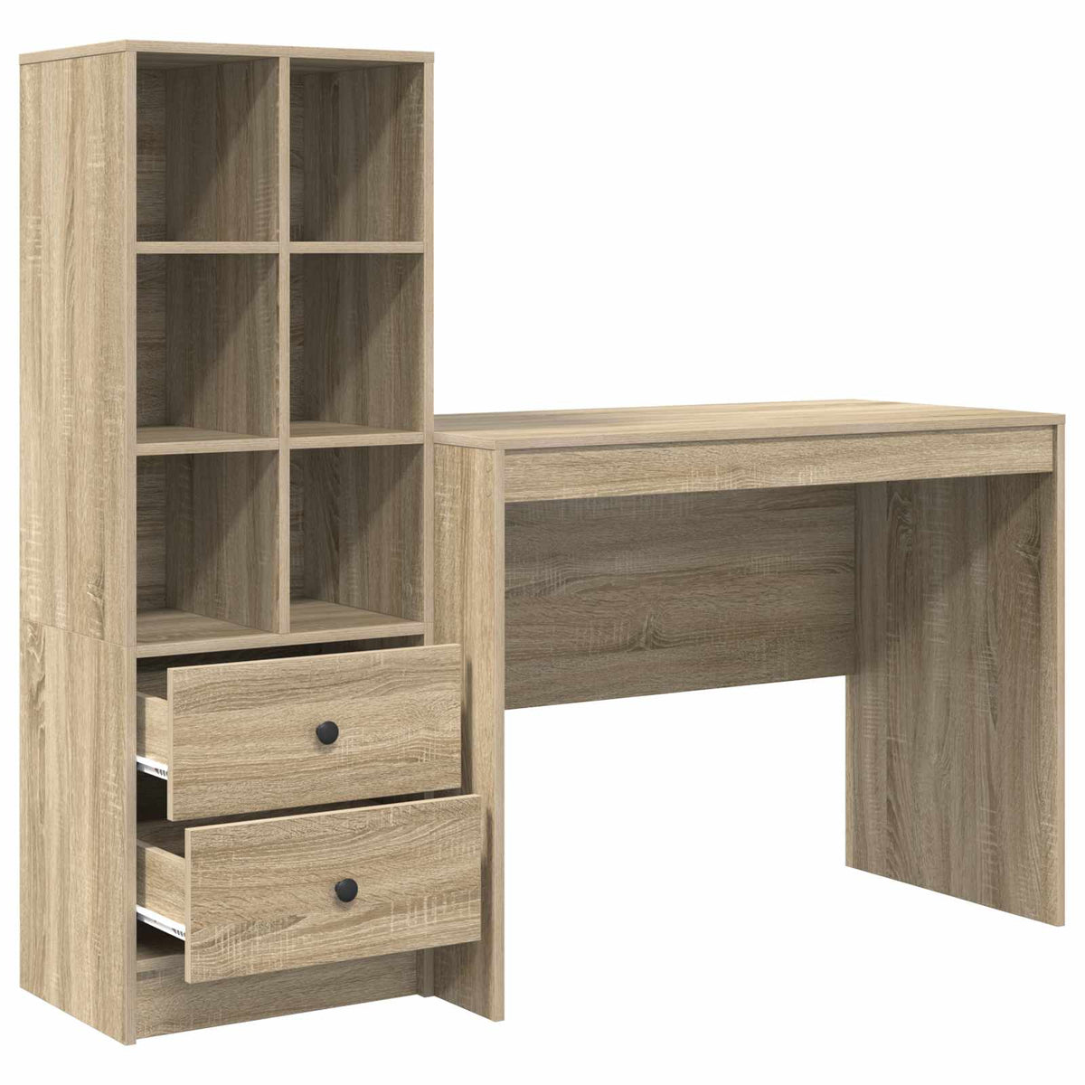 Stol s ladicama 2 pcs Sonoma hrast