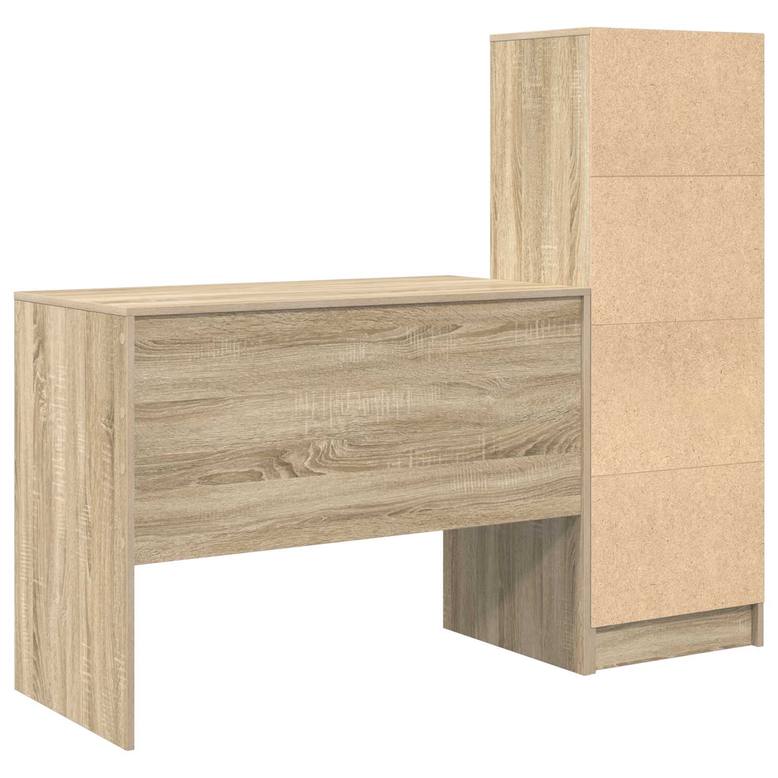 Stol s ladicama 2 pcs Sonoma hrast