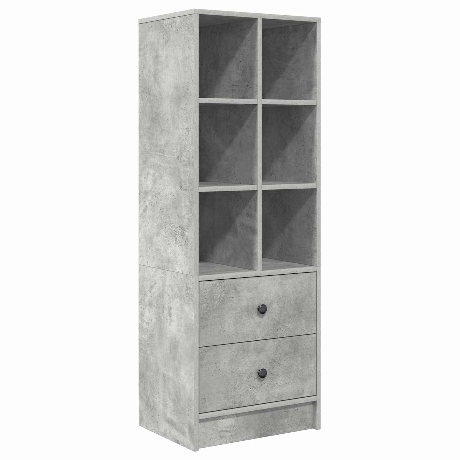 Stol s ladicama 2 pcs Betonski sivi