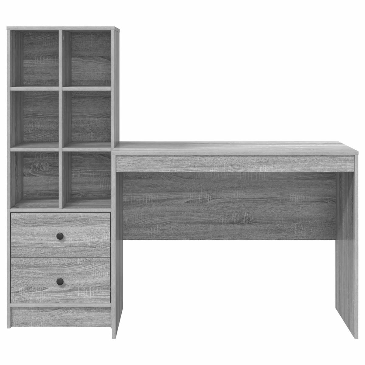 Stol s ladicama 2 pcs Siva Sonoma