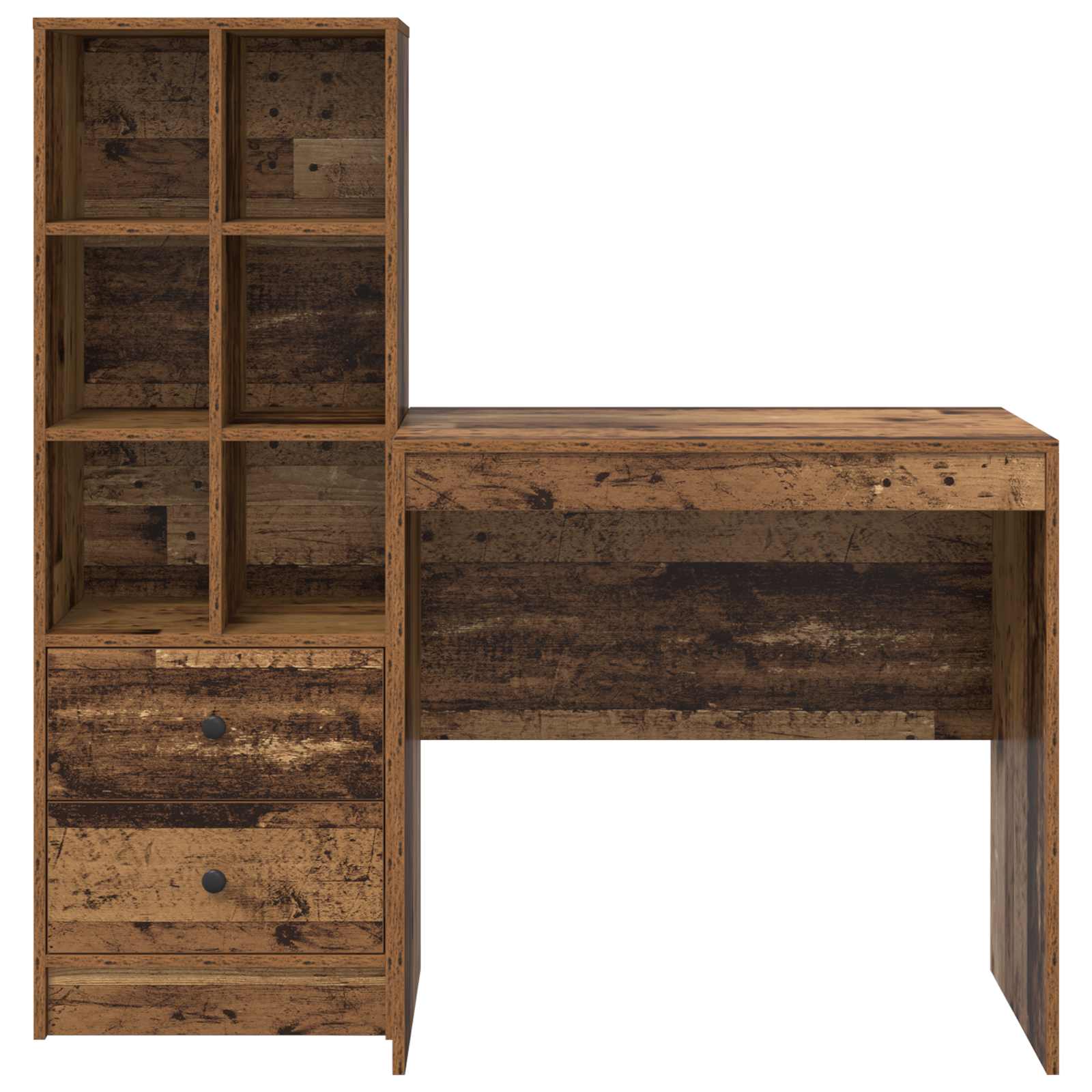 Stol s ladicama 2 pcs Staro drvo