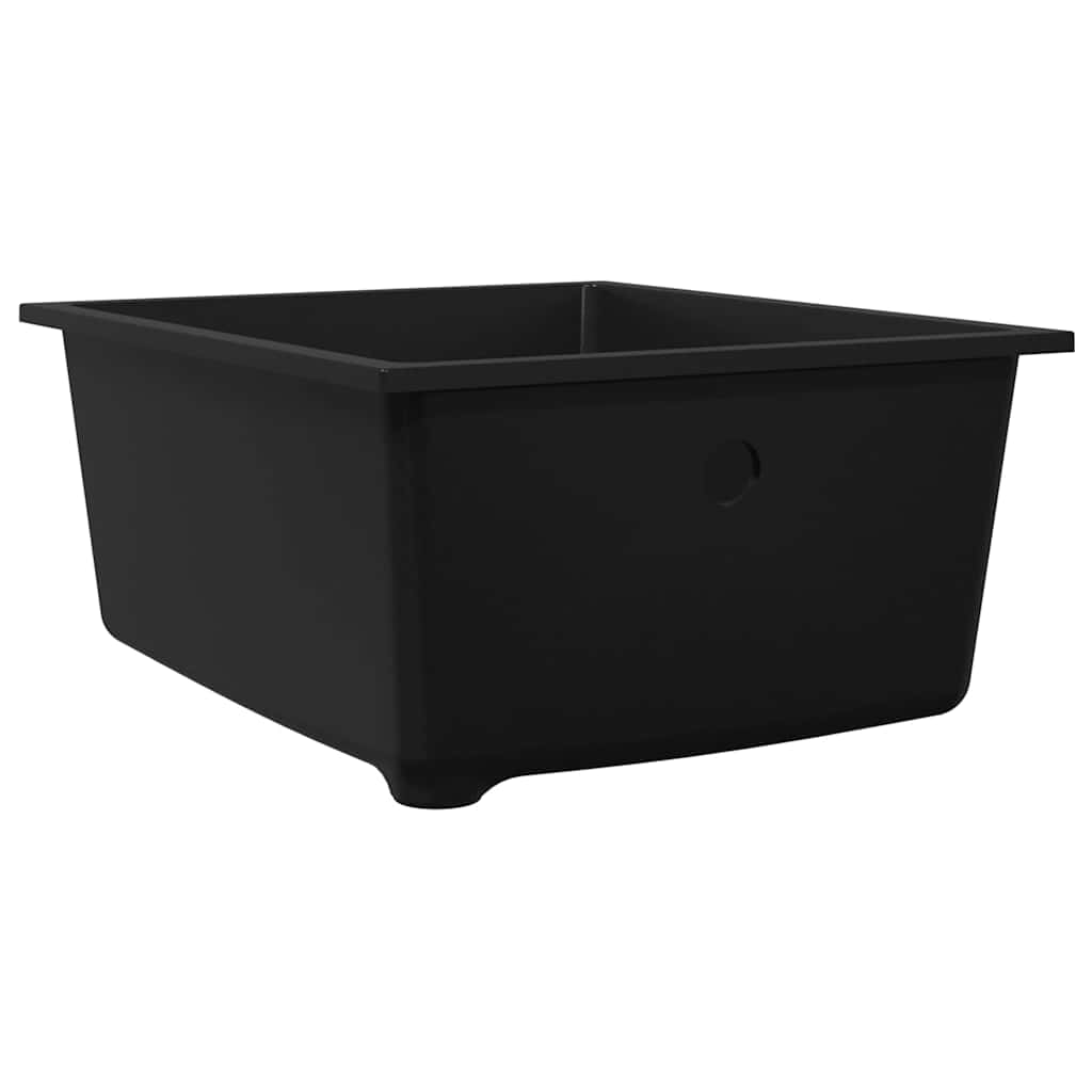 Kuhinjski umivaonik Crna 38 x 44 x 20 cm Granit