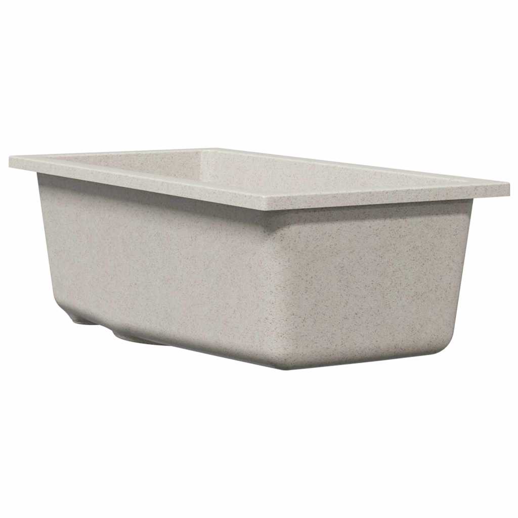 Kuhinjski umivaonik Bež 21 x 44 x 14 cm Granit