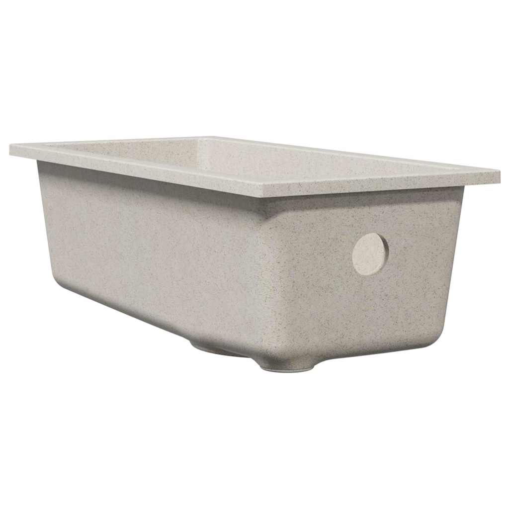 Kuhinjski umivaonik Bež 21 x 44 x 14 cm Granit