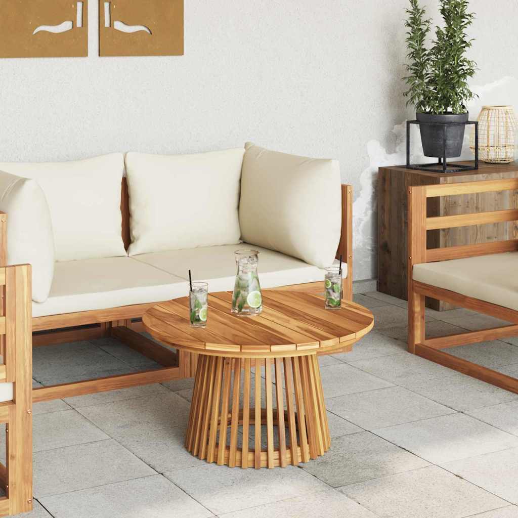 Bocni stol Smeđa 70 x 70 x 40 cm Čvrsto teak drvo