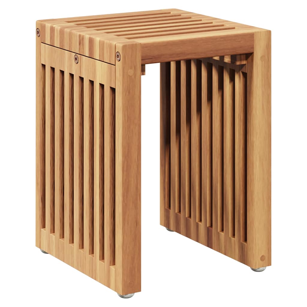Vrtni bočni stol 3 pcs Smeđa 33 x 44,5 x 51 cm Čvrsto teak drvo