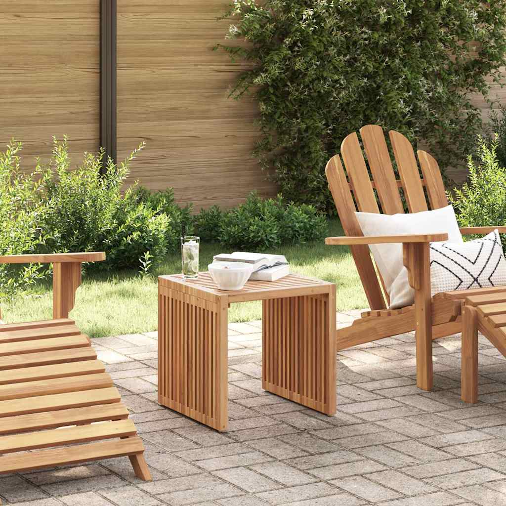 Vrtni bočni stol Smeđa 45 x 42,5 x 45 cm Čvrsto teak drvo