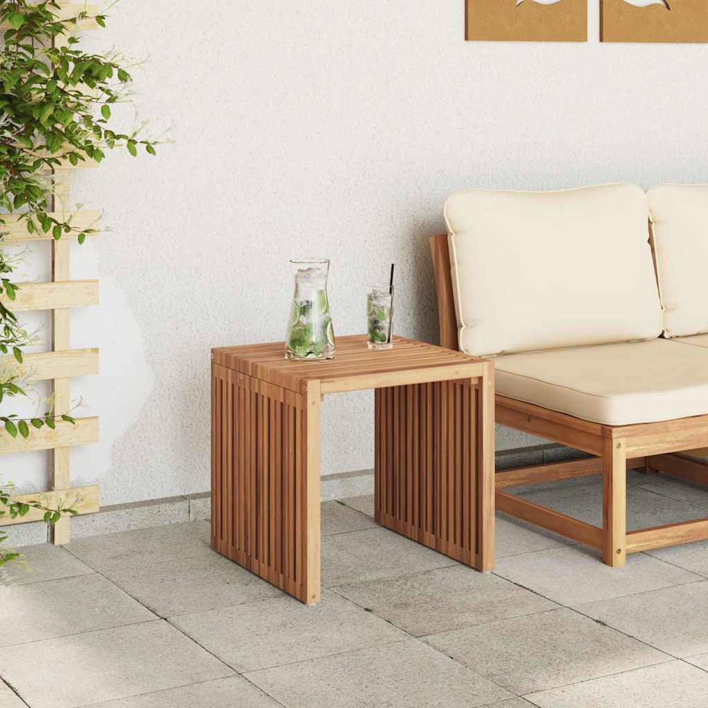 Vrtni bočni stol Smeđa 45 x 42,5 x 45 cm Čvrsto teak drvo