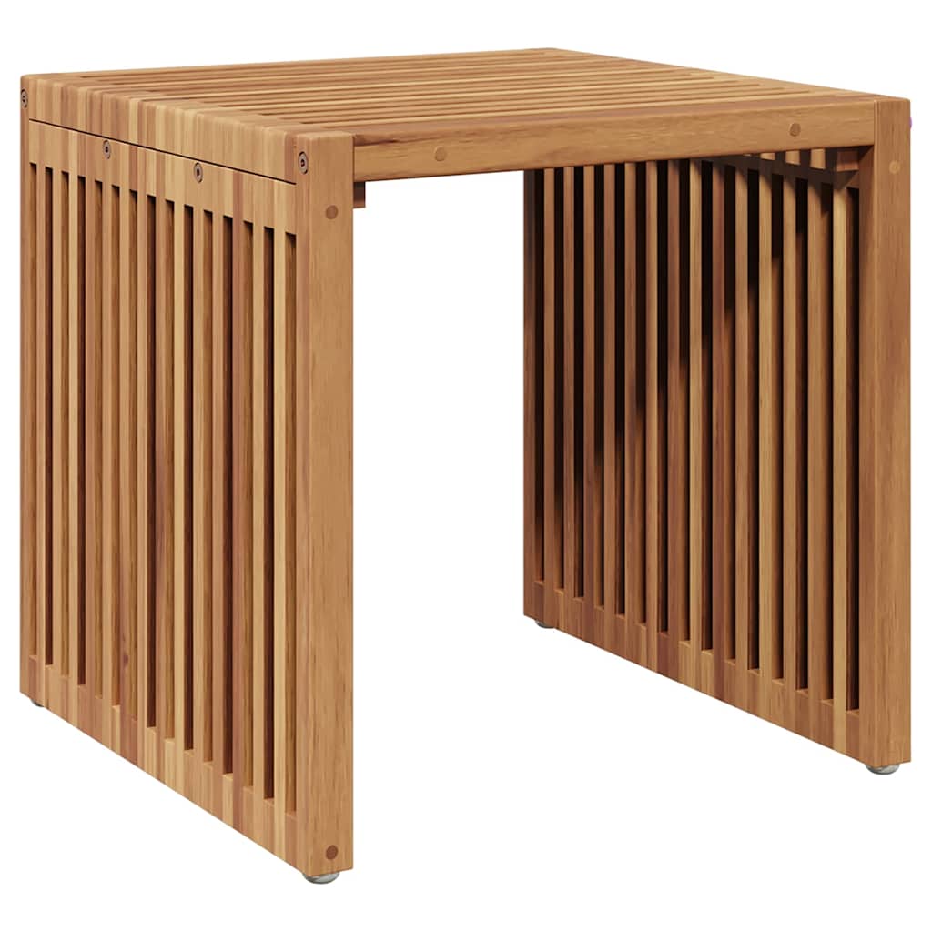Vrtni bočni stol Smeđa 45 x 42,5 x 45 cm Čvrsto teak drvo