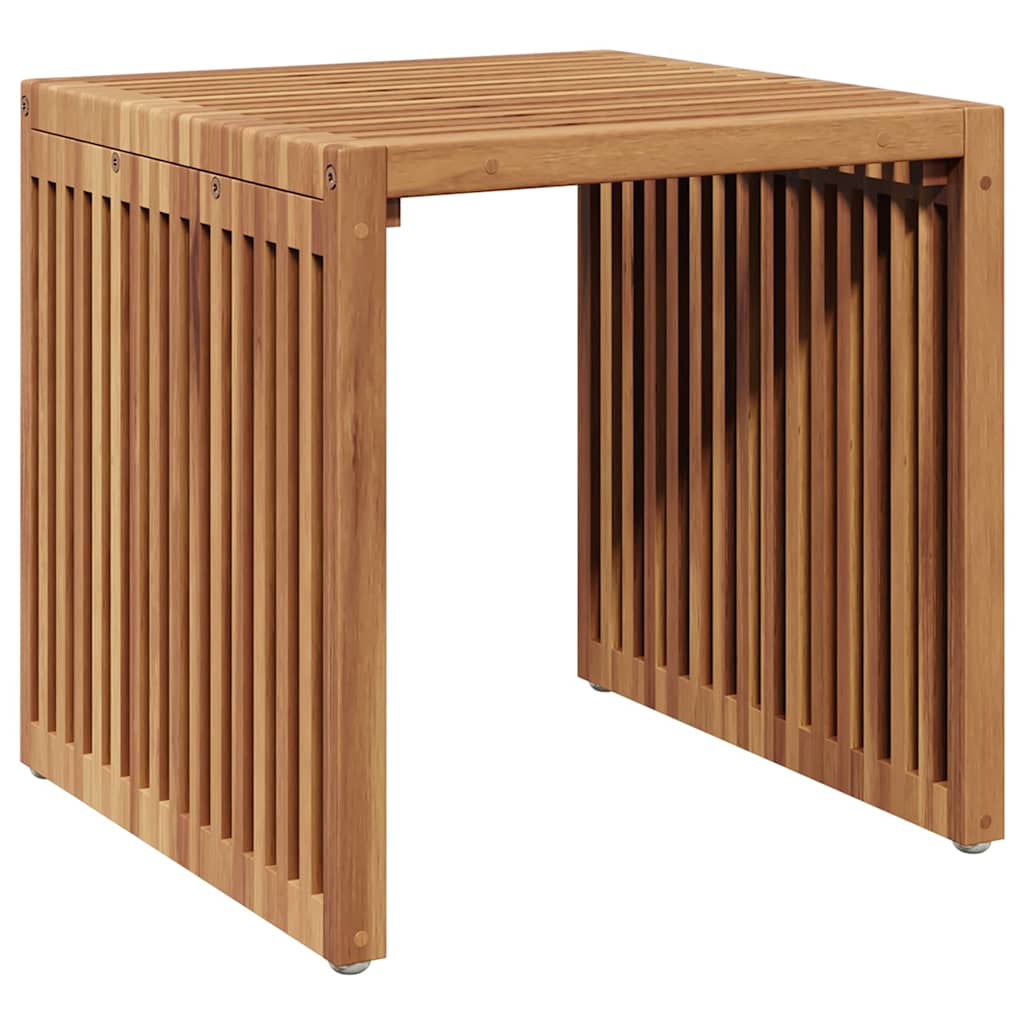 Vrtni bočni stol Smeđa 45 x 42,5 x 45 cm Čvrsto teak drvo