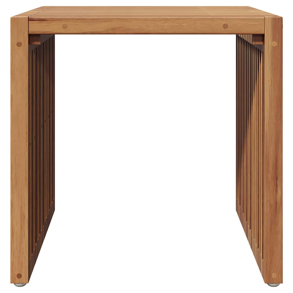 Vrtni bočni stol Smeđa 45 x 42,5 x 45 cm Čvrsto teak drvo