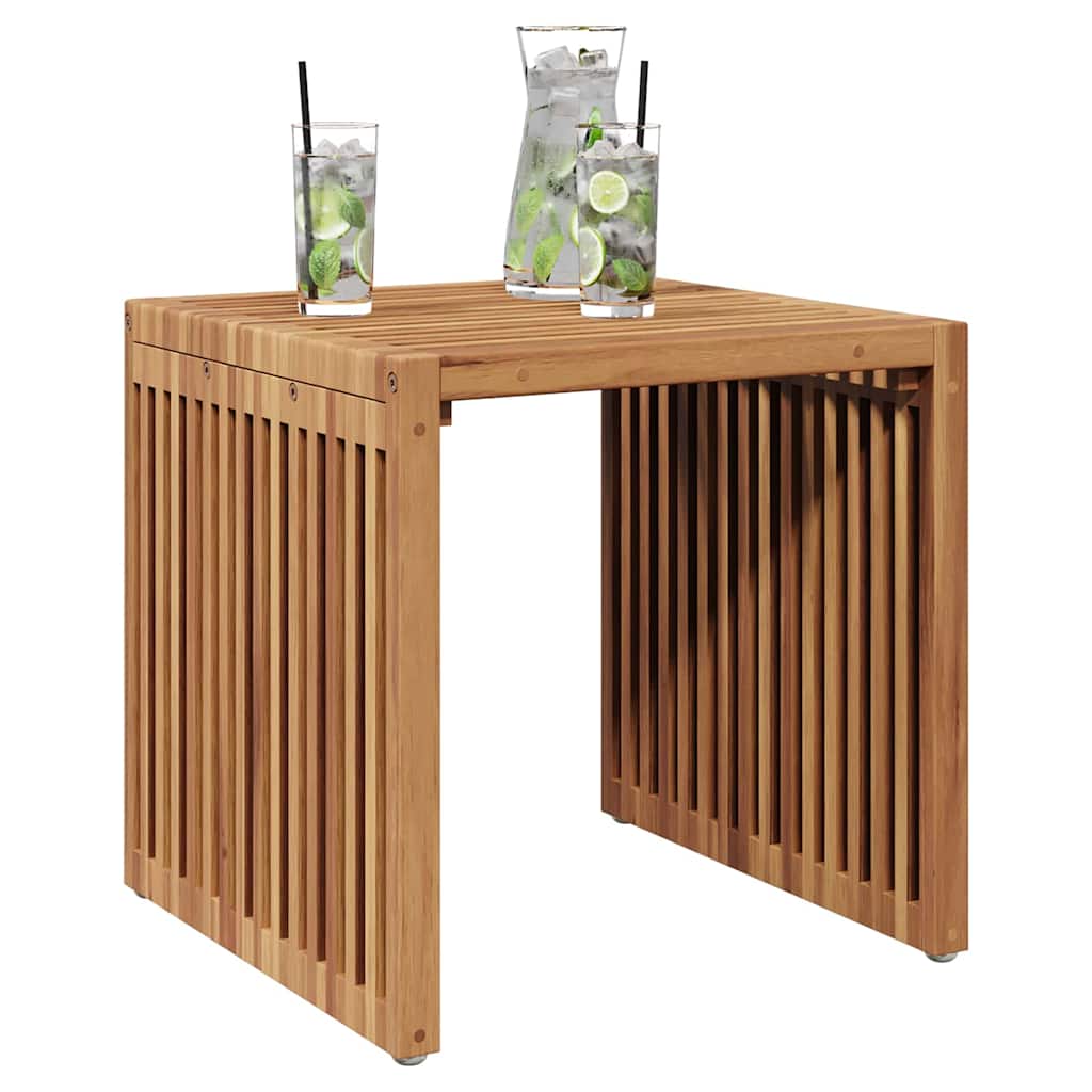 Vrtni bočni stol Smeđa 45 x 42,5 x 45 cm Čvrsto teak drvo