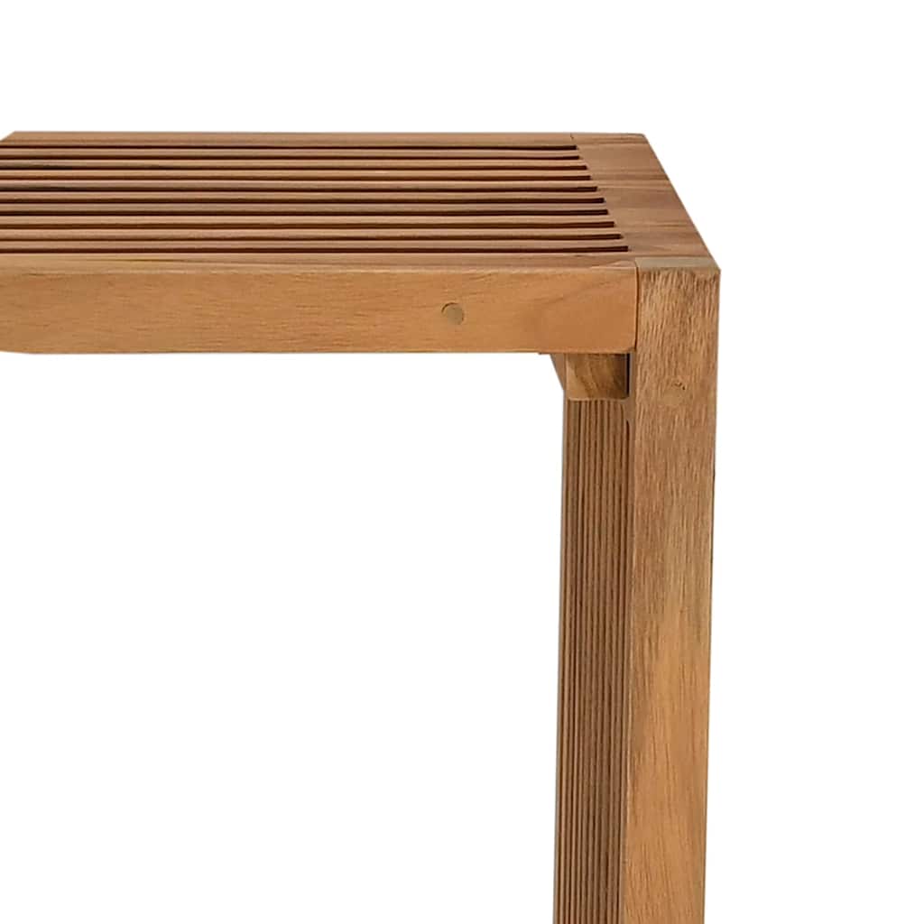 Vrtni bočni stol Smeđa 50 x 32,5 x 35 cm Čvrsto teak drvo