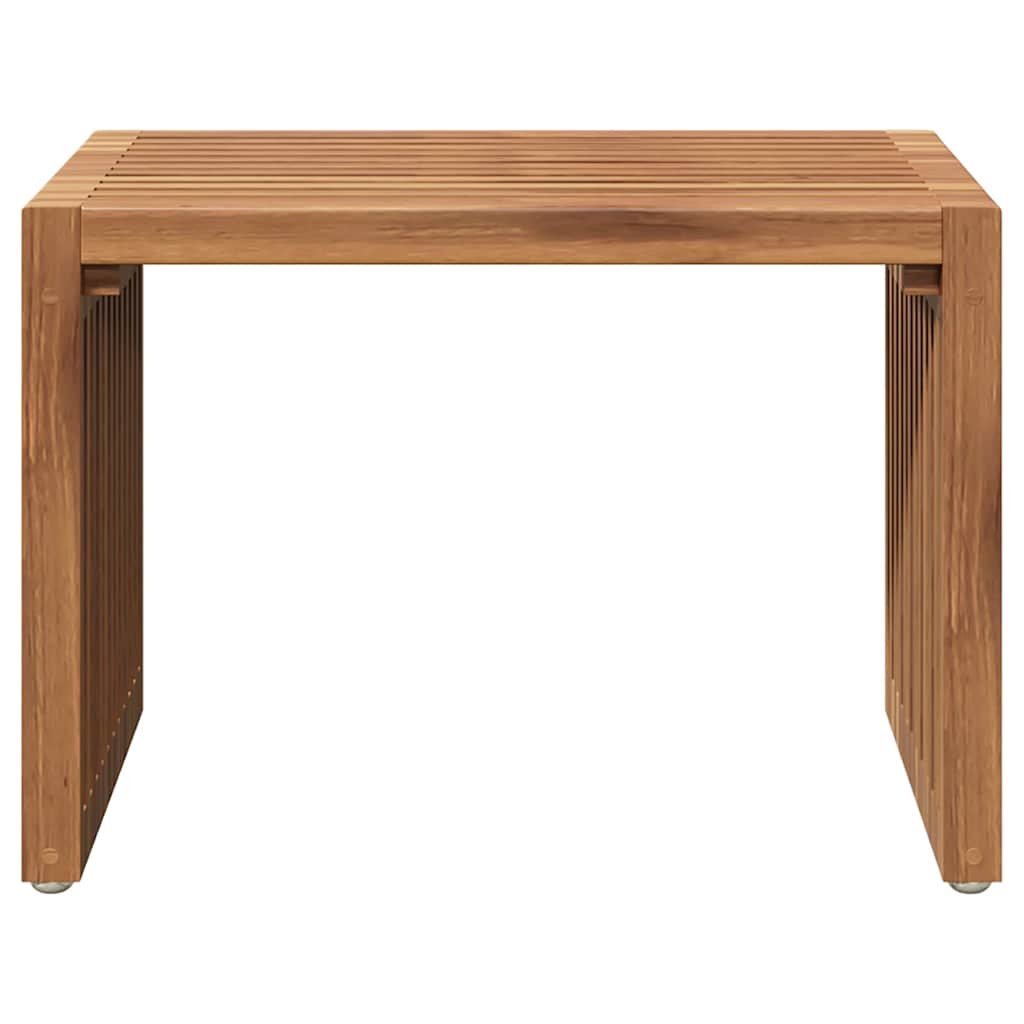 Vrtni bočni stol Smeđa 50 x 32,5 x 35 cm Čvrsto teak drvo