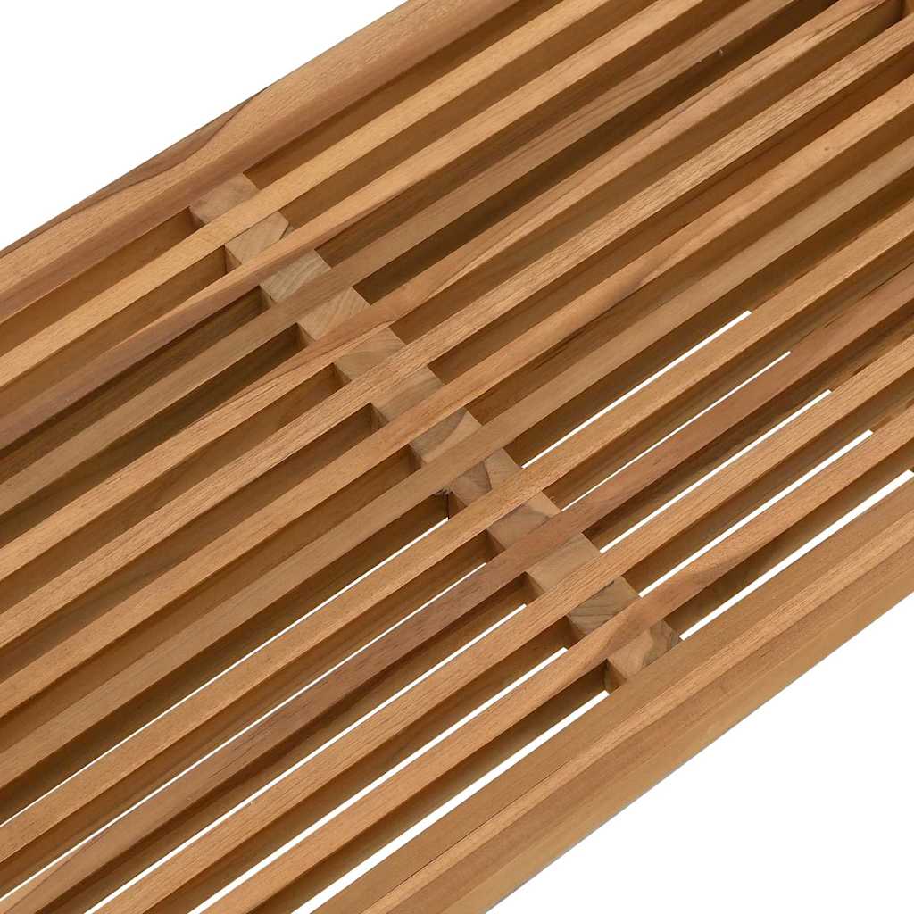 Vrtni bočni stol Smeđa 70 x 37,5 x 35,5 cm Čvrsto teak drvo