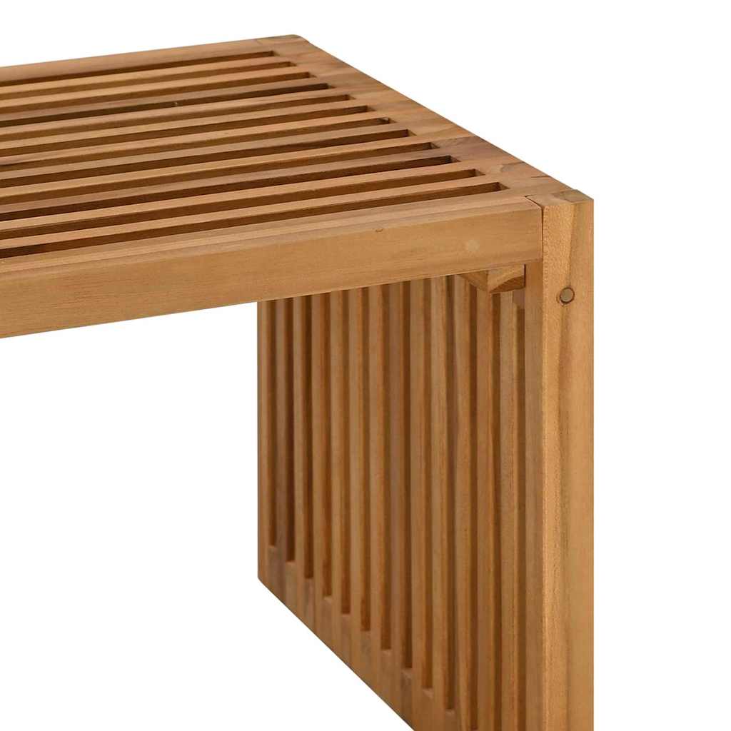 Vrtni bočni stol Smeđa 70 x 37,5 x 35,5 cm Čvrsto teak drvo