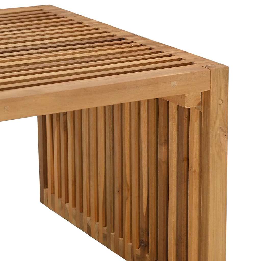 Vrtni bočni stol Smeđa 110 x 55 x 35,5 cm Čvrsto teak drvo