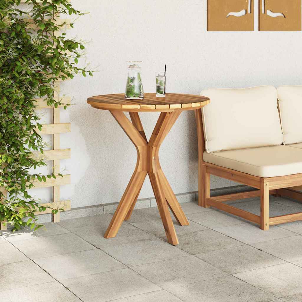 Bocni stol Smeđa 70 x 70 x 75 cm Čvrsto teak drvo