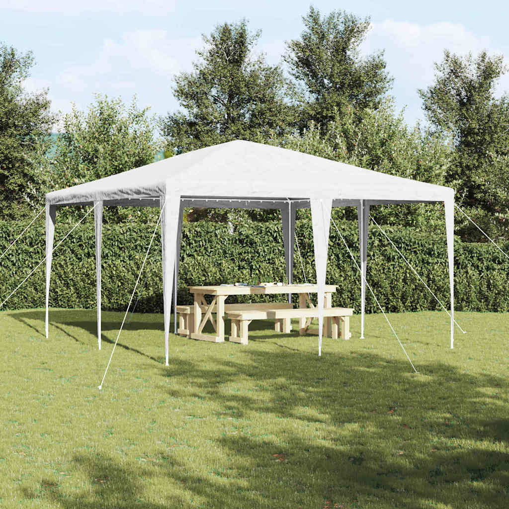 Šator za zabave Bijelo 400 x 400 x 266 cm Polietilen i čelik