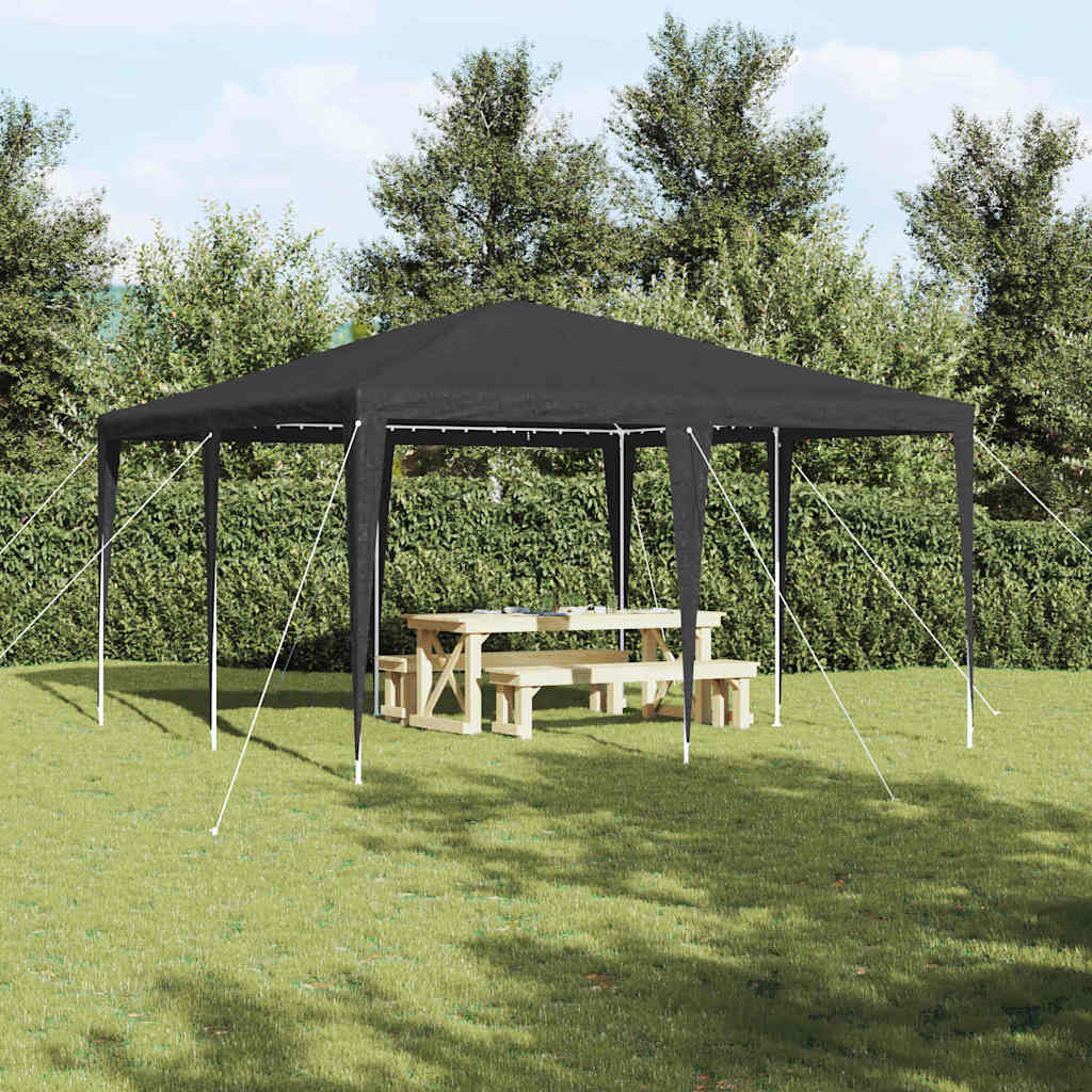 Šator za zabave Antracit 400 x 400 x 266 cm Polietilen i čelik