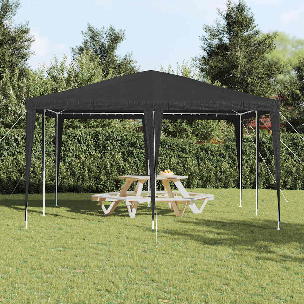 Šator za zabave Antracit 400 x 400 x 266 cm Polietilen i čelik