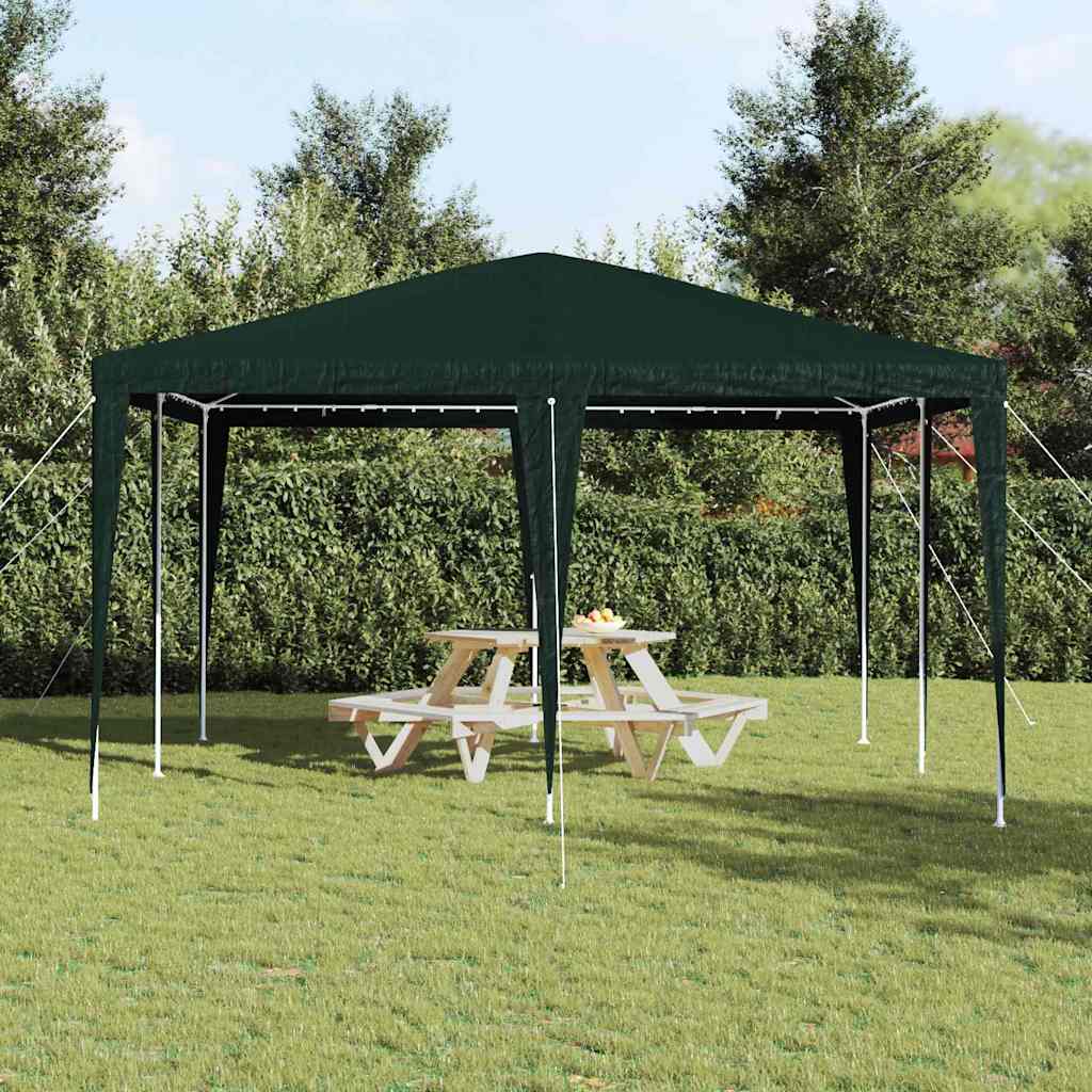 Šator za zabave Zelena 400 x 400 x 266 cm Polietilen i čelik