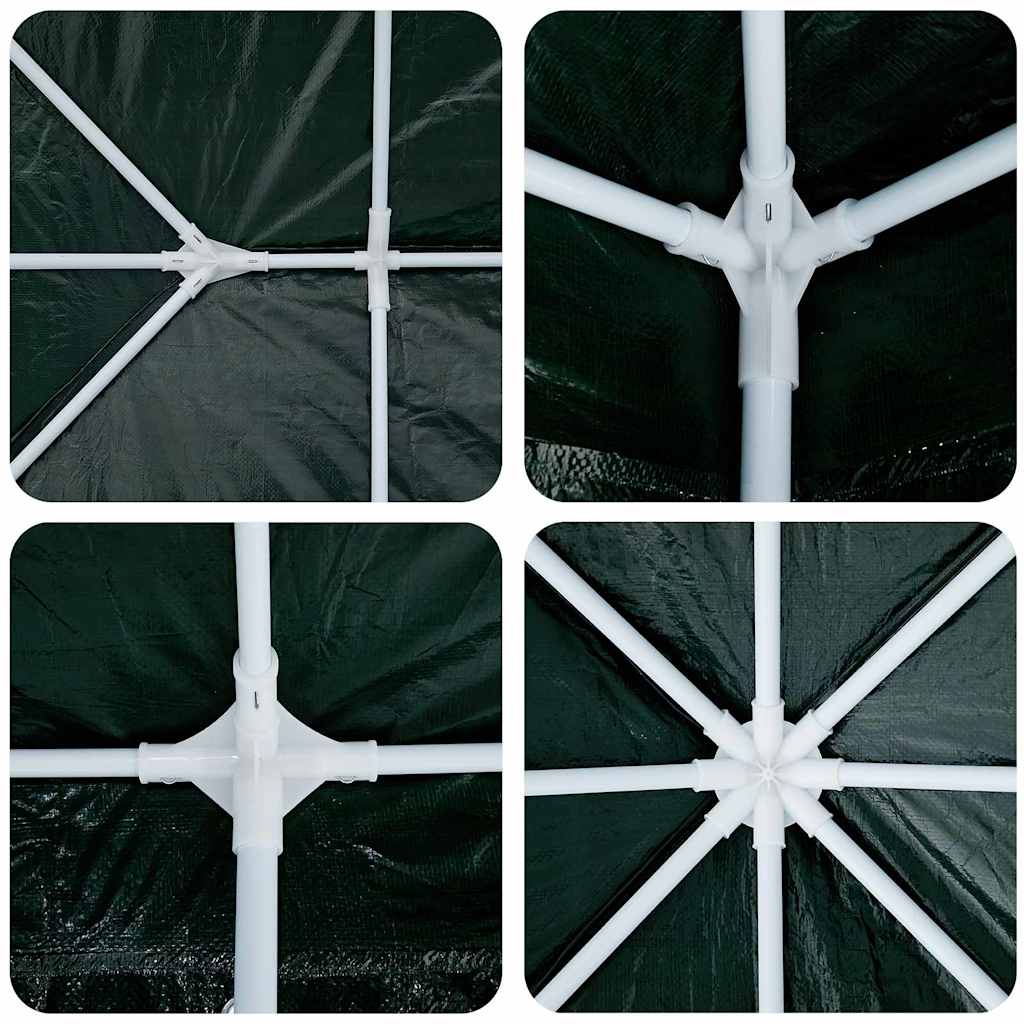 Šator za zabave Zelena 400 x 400 x 266 cm Polietilen