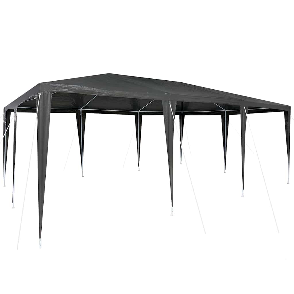Šator za zabave Antracit 600 x 400 x 266 cm Polietilen i čelik