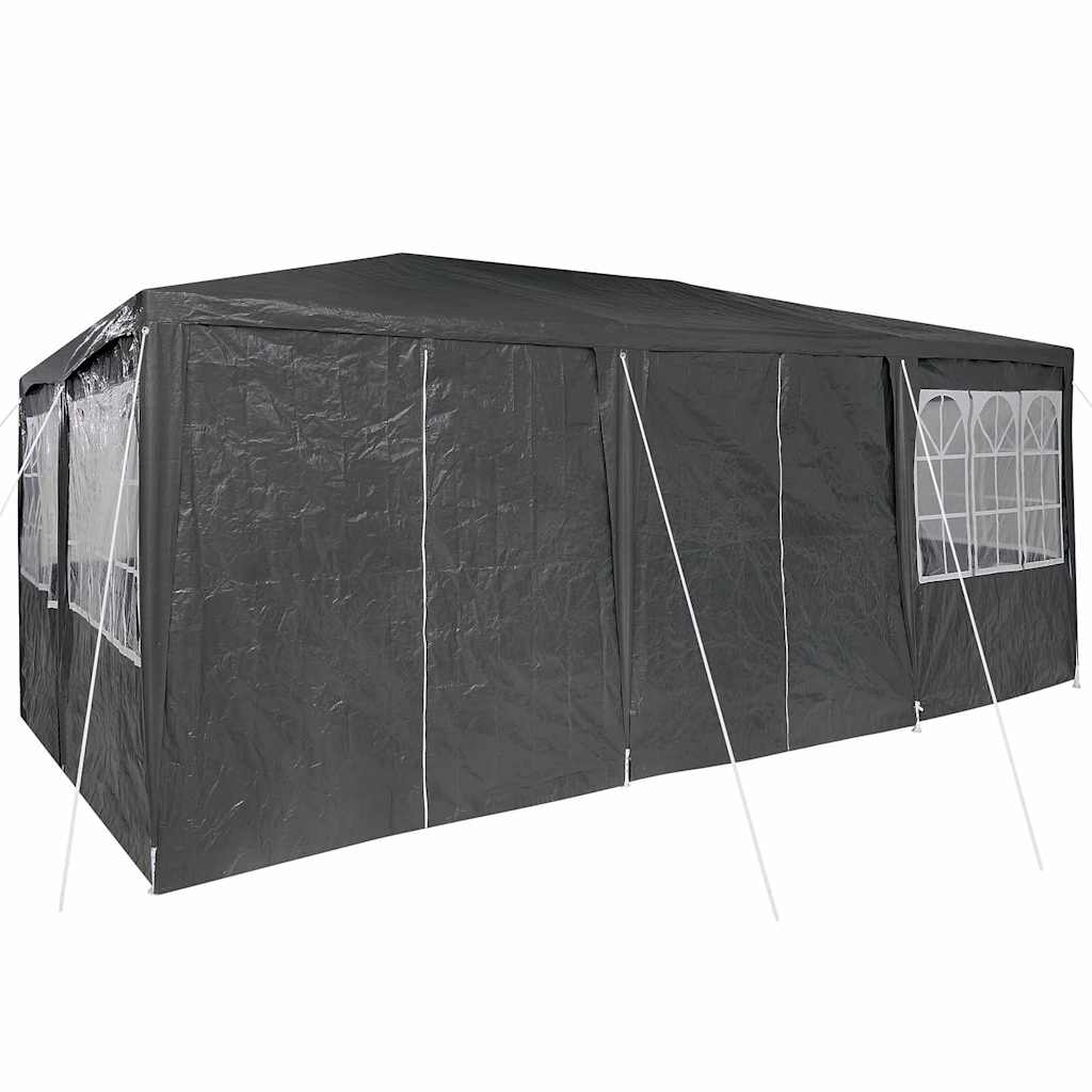Šator za zabave Antracit 600 x 400 x 266 cm Polietilen