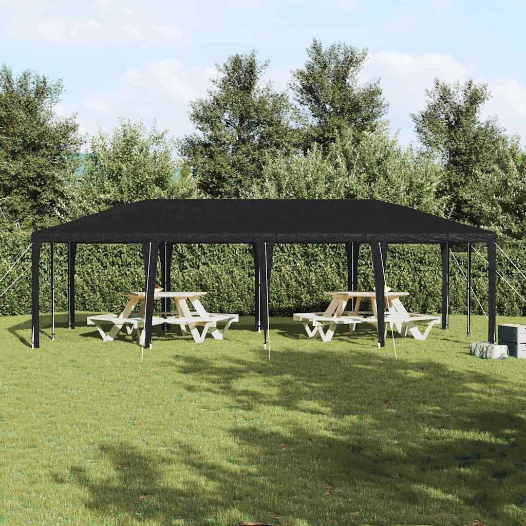 Šator za zabave Antracit 800 x 400 x 266 cm Polietilen i čelik