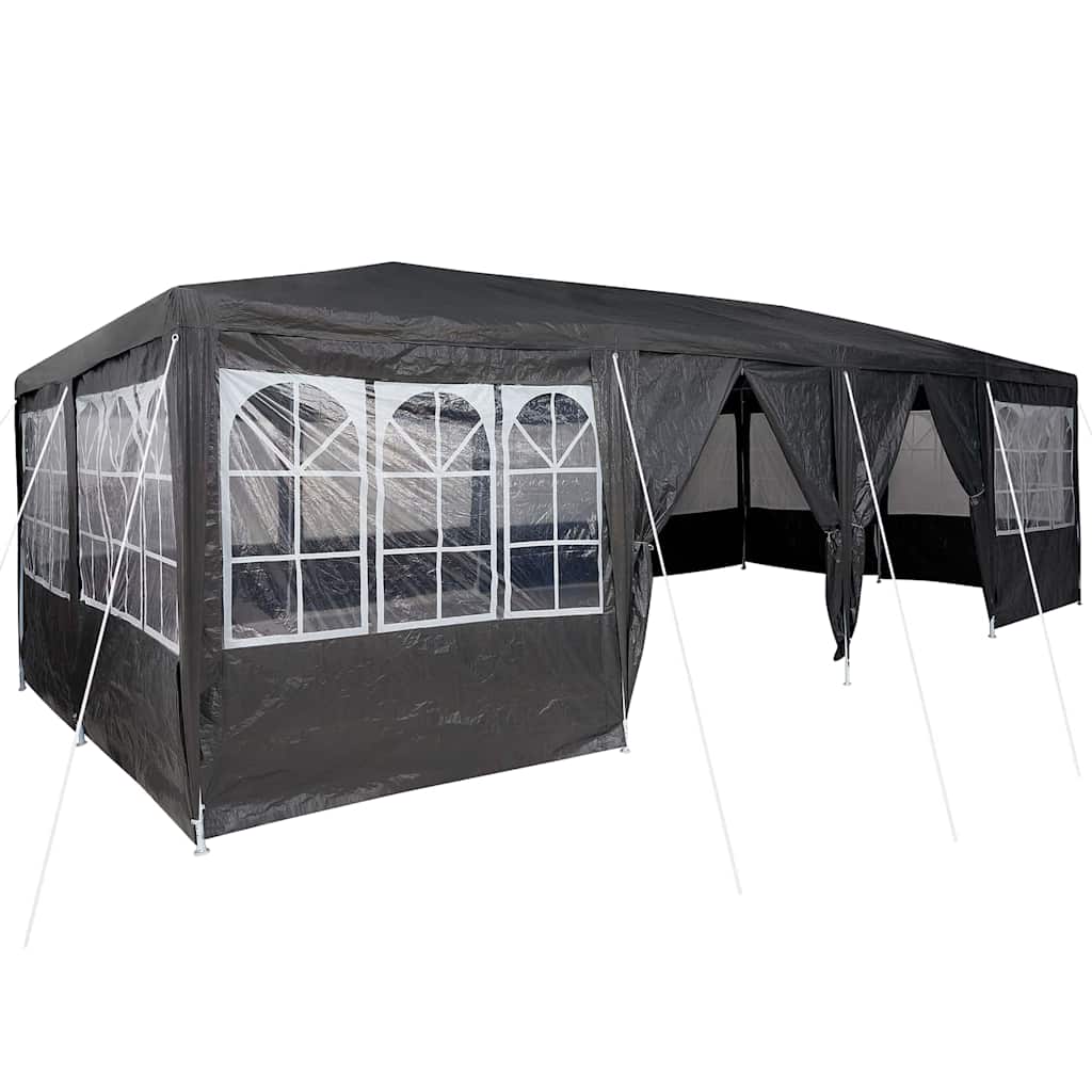Šator za zabave Antracit 800 x 400 x 266 cm Polietilen