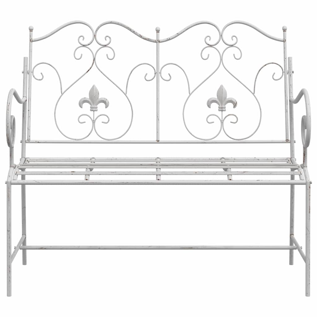 Vrtna klupa Antič White 104 x 54 x 93 cm Čelik
