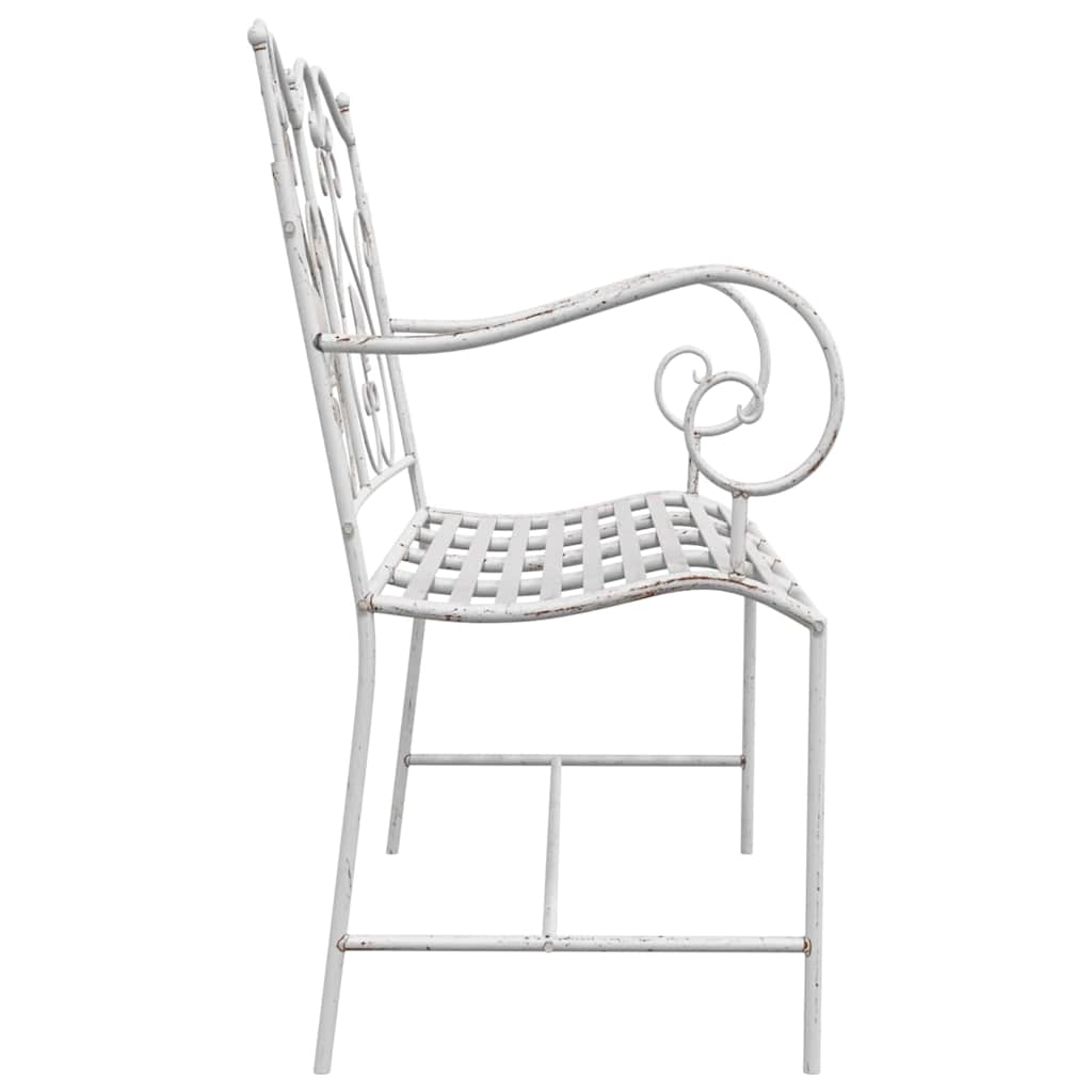 Vrtna klupa Antič White 104 x 54 x 93 cm Čelik
